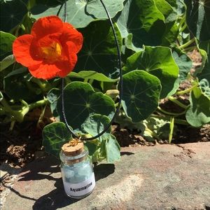 Crystals (Aquamarine) In A Bottle Mini